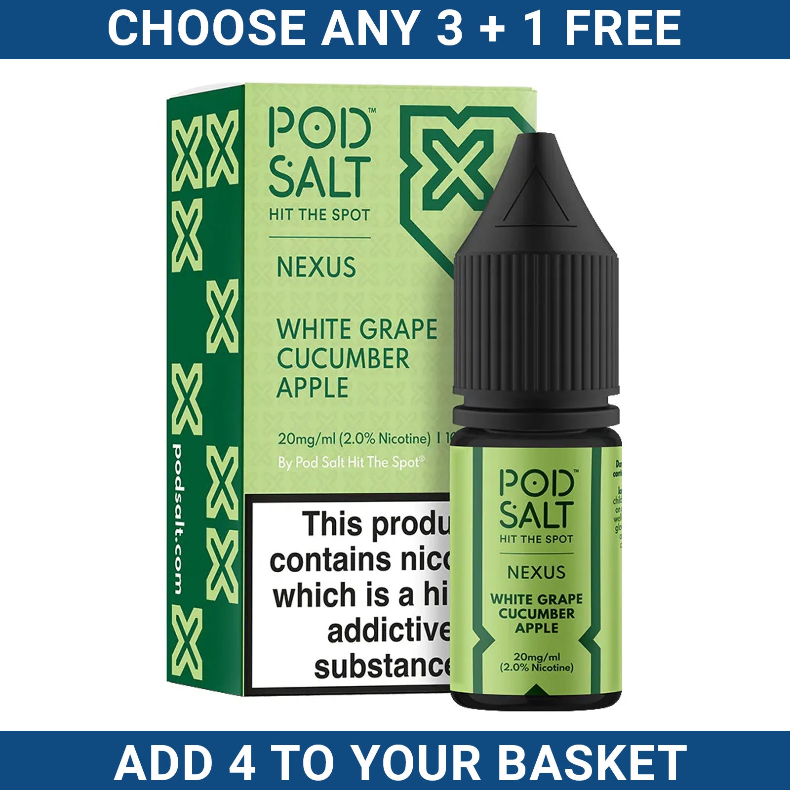 Pod Salt NEXUS 10ml Nicotine Salts