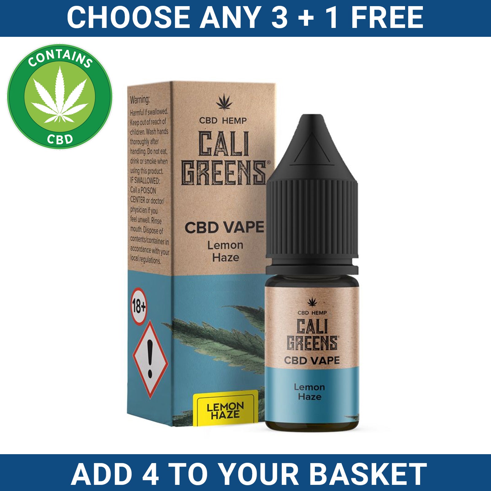 Cali Greens CBD E-Liquids 10ml